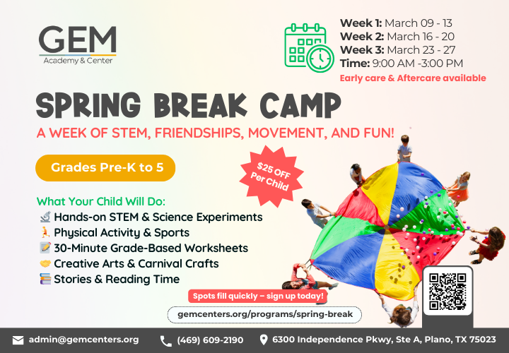 Spring Break Camp (GEM Academy & Center) — Week 3